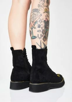 Koi Footwear Felix Cat Face Ankle Boots