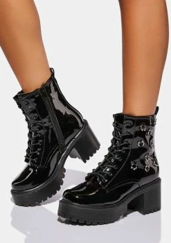 Koi Footwear Tragus Rock Combat Boots