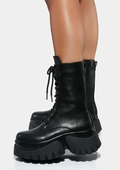 Koi Footwear Black Costal Cruiser Ankle Boots