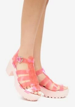 Koi Footwear Pink D13 Jelly Sandals