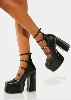 Koi Footwear Gurren Strappy Platform Heels Platforms