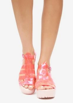 Koi Footwear Pink D13 Jelly Sandals