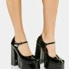 Koi Footwear Darkbloom Patent Mary Janes