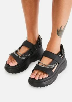 Koi Footwear Marnus Test Chain Sandals Platforms