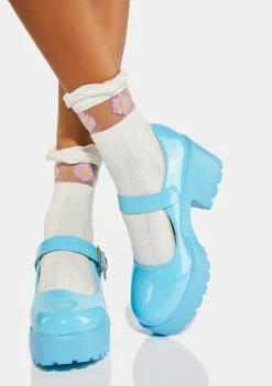 Hot Sale 👏 Koi Footwear Babydoll Blue Tira Mary Janes ❤️ 8 Koi Footwear Babydoll Blue Tira Mary Janes
