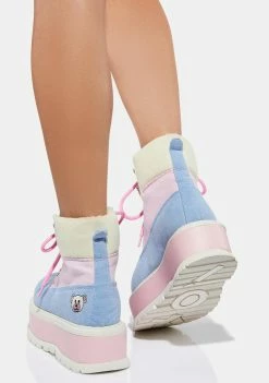 Koi Footwear Pastel Multi Zozi Platform Boots