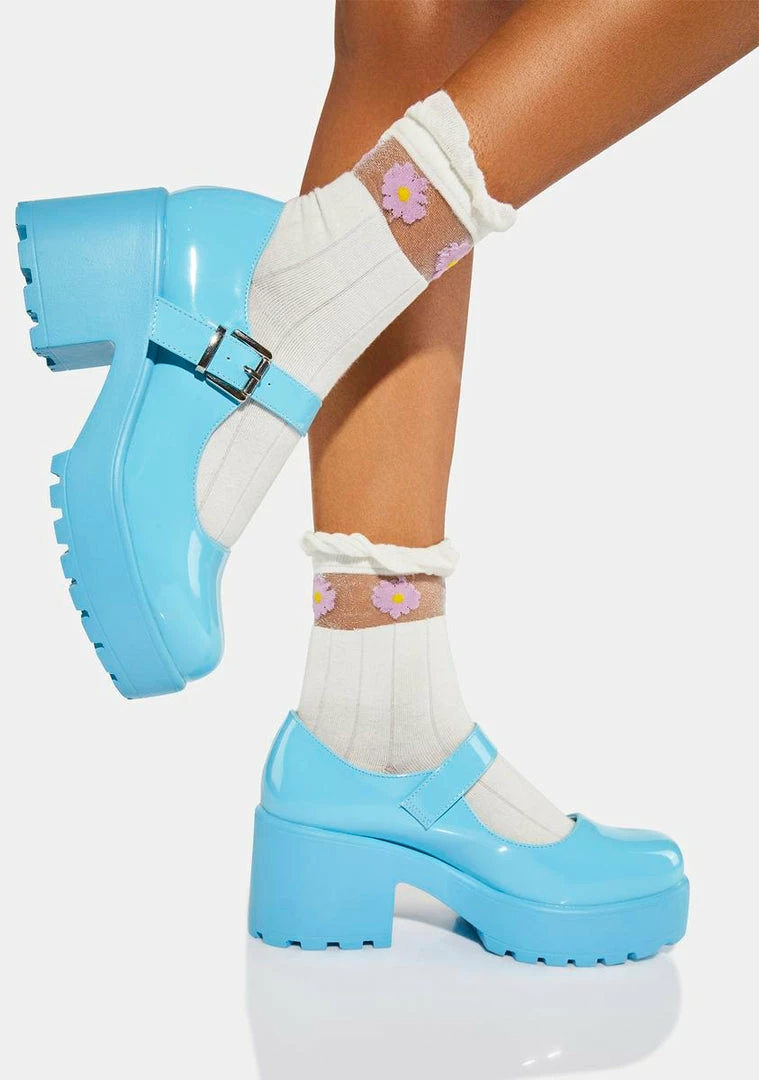 Hot Sale 👏 Koi Footwear Babydoll Blue Tira Mary Janes ❤️ 4 Koi Footwear Babydoll Blue Tira Mary Janes