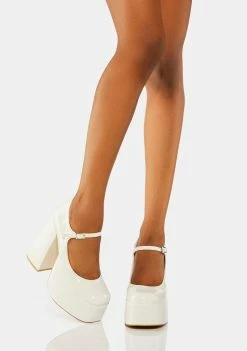 Best reviews of π Koi Footwear White Sweet Attitude Platform π Heels Platforms π 8 Koi Footwear White Sweet Attitude Platform Heels Platforms