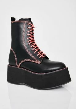 Koi Footwear Candy Enigma Platform Boots Platforms