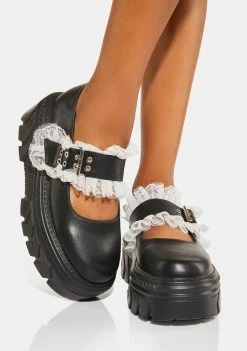 New ๐ Koi Footwear Platforms Rococco Corsage Platform Mary Janes ๐ 8 Koi Footwear Platforms Rococco Corsage Platform Mary Janes