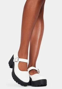 Koi Footwear White Tira Mary Janes