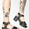 Koi Footwear Cleated Block Heel Platform Sandals Platforms