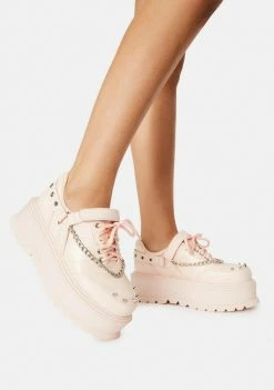 Koi Footwear Flirty Retrograde Rebel Platform Ankle Boots