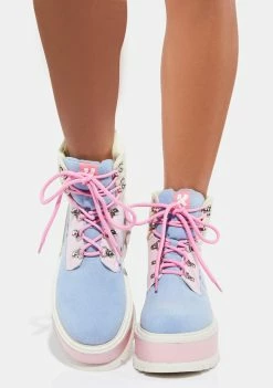 Koi Footwear Pastel Multi Zozi Platform Boots