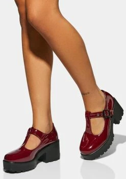 Koi Footwear Oxblood Patent Sai Mary Janes