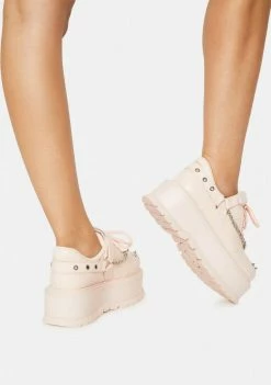 Koi Footwear Flirty Retrograde Rebel Platform Ankle Boots