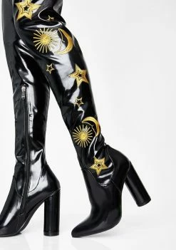Koi Footwear Boots & Booties Onyx Astrid Thigh High Boots