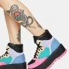 Koi Footwear Black Sumikko Platform Sneakers Platforms