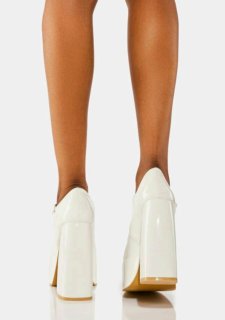 Best reviews of π Koi Footwear White Sweet Attitude Platform π Heels Platforms π 6 Koi Footwear White Sweet Attitude Platform Heels Platforms