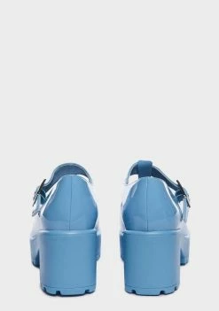 Koi Footwear Blue PVC Sai Mary Janes