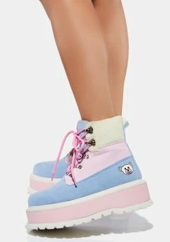 Koi Footwear Pastel Multi Zozi Platform Boots