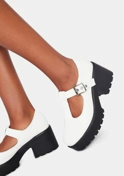 Koi Footwear White Sia Mary Janes