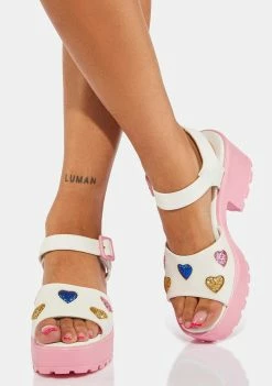 Best deal 😉 Koi Footwear Sticky Sweet Heart 🩴 Sandals ❤️ 8 Koi Footwear Sticky Sweet Heart Sandals