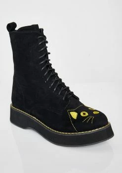 Koi Footwear Felix Cat Face Ankle Boots