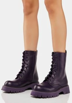 Koi Footwear Corral Military Lace-Up Boots