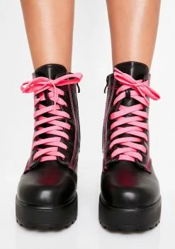 Koi Footwear Boots & Booties Candy Kitana Combat Boots
