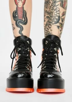Koi Footwear Helios Flame Combat Boots