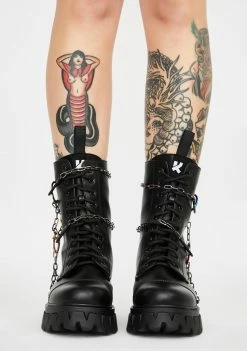 Koi Footwear Boots & Booties Black Cyrus Ankle Boots