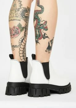 Coupon ๐ฅฐ Koi Footwear White Raptor Chelsea ๐ฅพ Boots Platforms โ๏ธ 9 Koi Footwear White Raptor Chelsea Boots Platforms