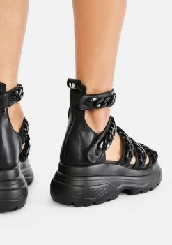 Koi Footwear Strident Chain Gladiator Sandals