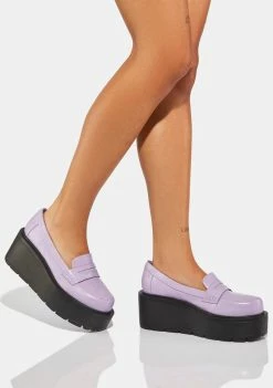 Koi Footwear Lilac Paradise Platform Oxfords Oxford Platforms