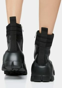 Koi Footwear Platform Boots Condor Scars Bubble Lace Up Boots