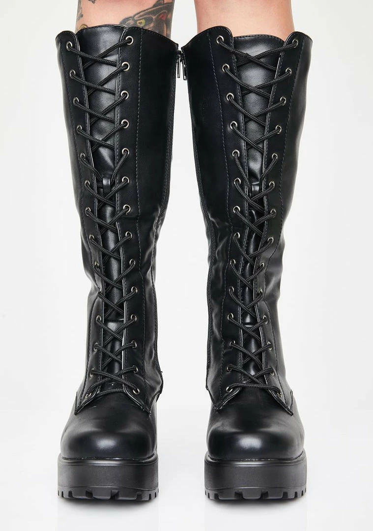 Best reviews of π Koi Footwear π₯Ύ Boots & Booties Sektor Chunky Knee High π₯Ύ Boots π 5 Koi Footwear Boots & Booties Sektor Chunky Knee High Boots