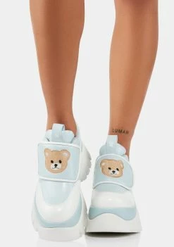 Koi Footwear Blue Teddy Sura Platform Sneakers