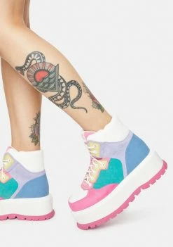 Koi Footwear Pink Sumikko Platform Sneakers