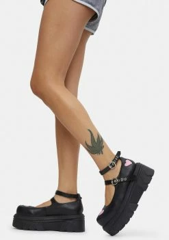 Koi Footwear A Warrior's Heart Stomper Platform Mary Janes