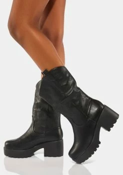 Koi Footwear Heeled Boots Wintu Chunky Western Boots