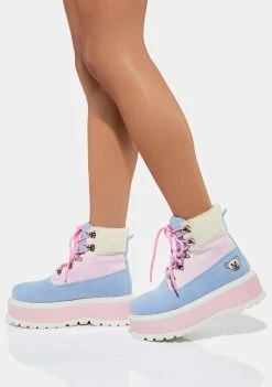 Koi Footwear Pastel Multi Zozi Platform Boots