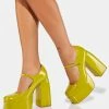 Best Pirce ๐ Koi Footwear Lime Sweet Attitude Platform ๐ Heels ๐ 1 Koi Footwear Lime Sweet Attitude Platform Heels