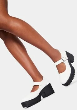 Koi Footwear White Tira Mary Janes