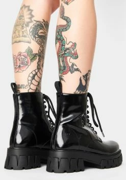 Koi Footwear Bright Shadow Patent Boots Boots & Booties
