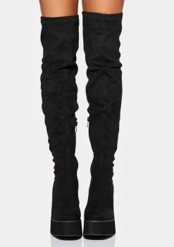 Koi Footwear Suede Damar Thigh High Boots Boots & Booties