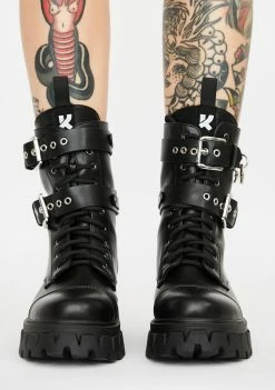 Koi Footwear Oedon O-Ring Combat Boots