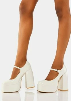 Best reviews of π Koi Footwear White Sweet Attitude Platform π Heels Platforms π 7 Koi Footwear White Sweet Attitude Platform Heels Platforms
