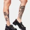 Koi Footwear Platforms Plaid Oscillator Spiked Oxfords