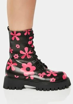 Koi Footwear Smitten Meadows Combat Boots